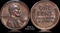 1930-D 1C AU58BN
