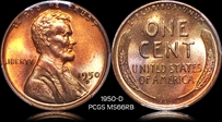 1950-D 1C MS66RB