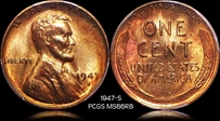 1947-S 1C MS66RB