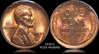 1939-S 1C MS66RB
