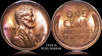 1939-D 1C MS66RB