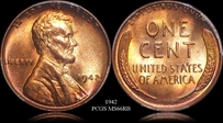 1942 1C MS66RB