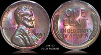 1957-D 1C MS66RB
