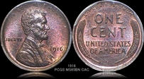 1916 1C MS65BN