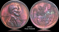 1950-S 1C MS65RB