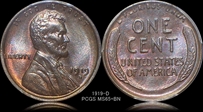 1919-D 1C MS65+ BN