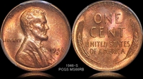 1946-S 1C MS66RB