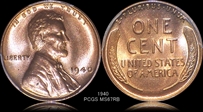 1940 1C MS67RB