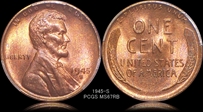 1945-S 1C MS67RB