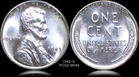 1943-S 1C MS66