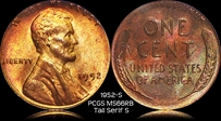 1952-S 1C MS66RB