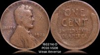 1922 No D 1C Weak Reverse VG8BN