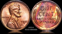 1955-S 1C MS66RB