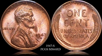 1947-S 1C MS66RD