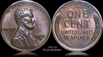 1931-D 1C MS65BN