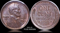 1913-S 1C MS63BN