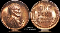 1936-D 1C MS66+ RB