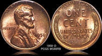 1958-D 1C MS66RB