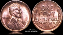 1942-S 1C MS64RB