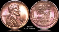 1952-D 1C MS65RB