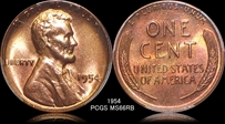 1954 1C MS66RB