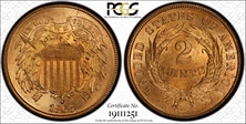1865 2C MS65RD