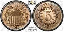 1866 5C Rays PR66