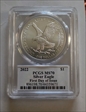 2022 $1 Silver Eagle First Day of Issue Truman's Triumph MS70