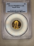 1960 1C Small Date PR68CAM