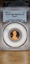 1981-S 1C Type 2 PR67DCAM