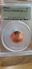 1994-S 1C PR69DCAM