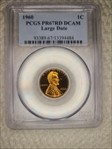 1960 1C Large Date PR67DCAM