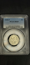 1945-P 5C MS65
