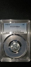 1943-S 1C MS64