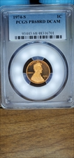 1974-S 1C PR68DCAM