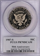 1987-S 50C PR70DCAM