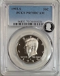 1992-S 50C PR70DCAM