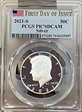 2021-S 50C Silver First Day of Issue PR70DCAM
