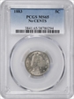 1883 5C No CENTS MS65