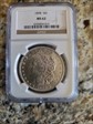 1898 $1 Morgan dollar  MS62