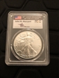 2016-W $1 Burnished Silver Eagle 30th Anniversary Lettered Edge FDI Mercanti SP70