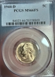 1944-D 5C MS66FS