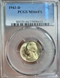 1943-D 5C MS66FS