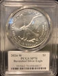 2024-W $1 Burnished Silver Eagle Ultra Breaks SP70