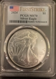 2024 $1 Silver Eagle First Strike MS70