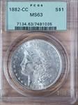 1882-CC $1 MS63