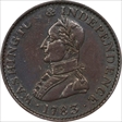 1783 Copper Washington & Independence Large Military Bust AU50BN