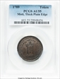 '1789' Token Mott, Thick, Plain Edge AU55