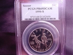 1996-S 50C Soccer PR69DCAM