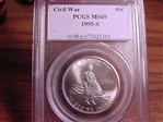 1995-S 50C Civil War MS69